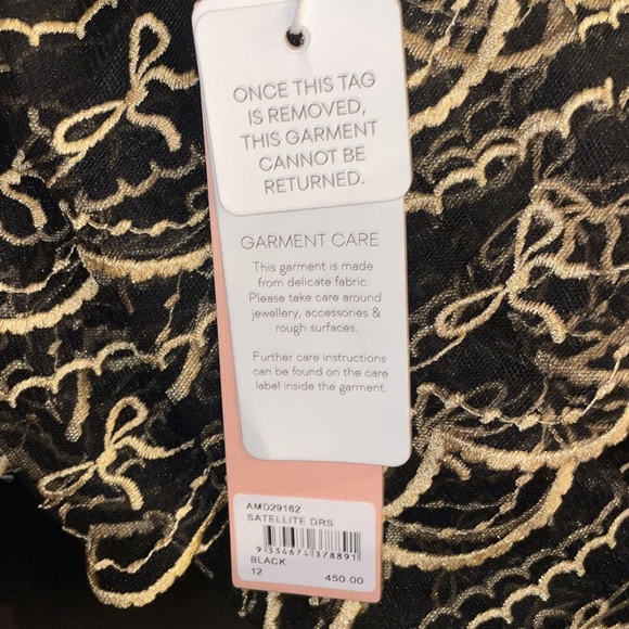 ALICE MCCALL SATELLITE black & gold lace dress - Picture 10 of 16